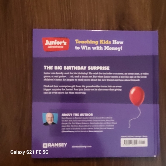 NEW hardback Big Birthday Surprise-Juniir Discovers giving by Dave Ramsey - Picture 2 of 2